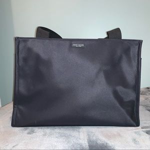 Kate Spade Medium Black Nylon Baby Bag + mat